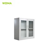 Üveg ajtó acél iratszekrény