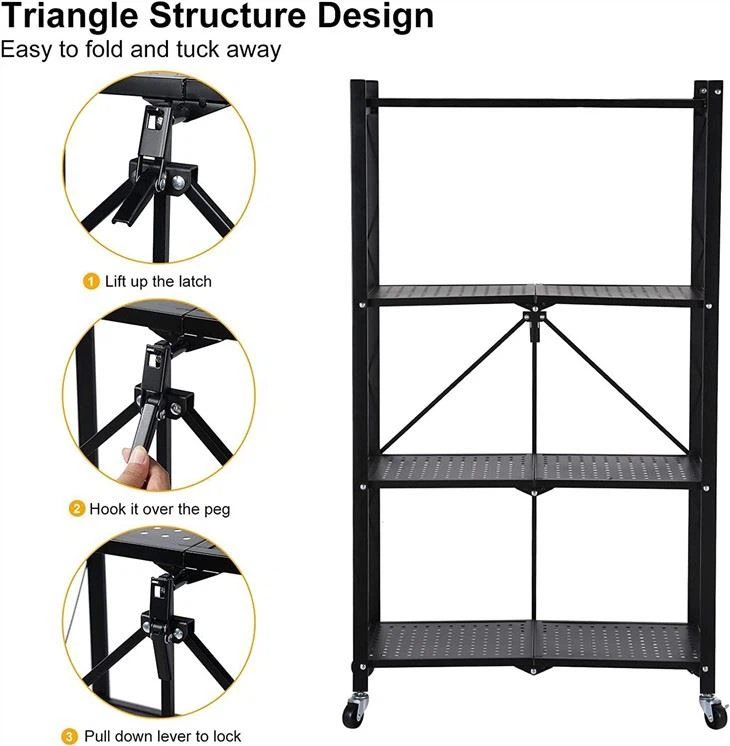 4-Layer Foldable Shelves
